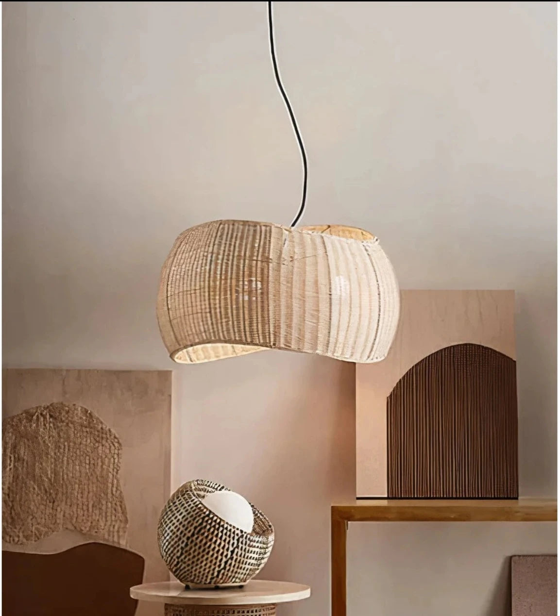 NUJUM LAMP - Elegant Rattan Pendant Lamp with Arabic Inspiration | Ebora Home