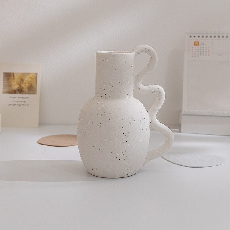 Ebora Home - FJELL VASE - Ceramic Vase, Nordic Deco